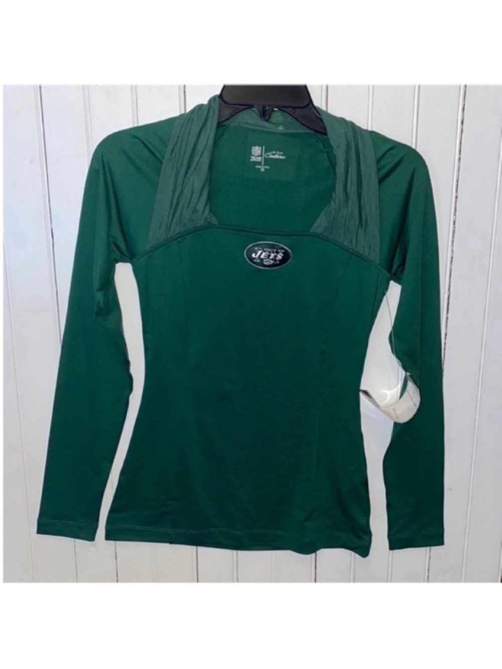 NFL New York Jets Long Sleeve Top Green Size XS